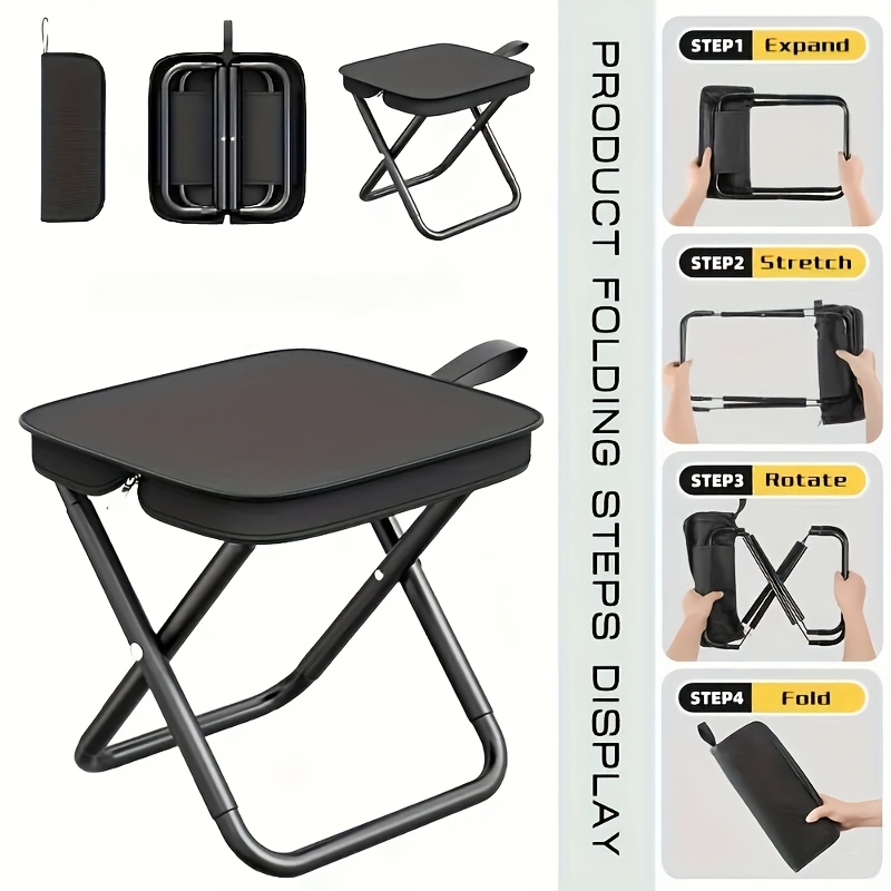 Outdoor Camping Loveseat - Lightweight Compact Folding Camping Stool Portable