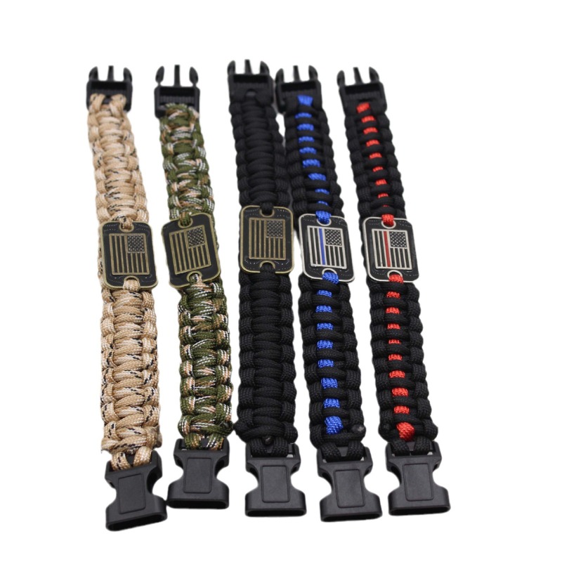 Paracord Bracelet - Paracord Bracelet Outdoor Wristband Promotional Gift