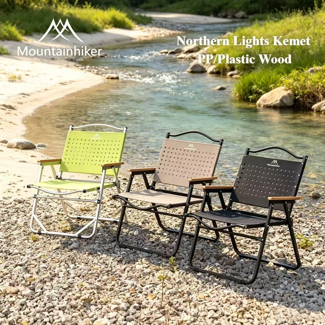 Outdoor Camping Loveseat - MOUNTAINHIKER Camping Chair Portable Folding Kermit