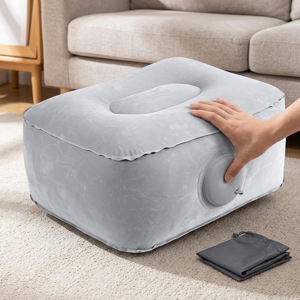 Outdoor Camping Mattress - Press-to-Inflate Air Cushion Portable Foot Rest