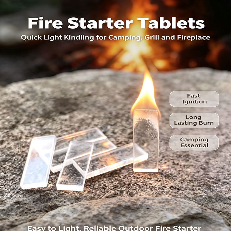 Outdoor Camping Essential Gear - 100 Pack Waterproof Fire Starter Cubes,