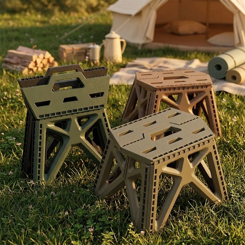 Outdoor Camping Chairs Folding - Portable Folding Chair High Load Bearing