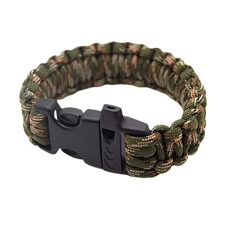 Paracord Bracelet - Whistle Paracord Bracelet, Seven-Core Paracord Weaving,