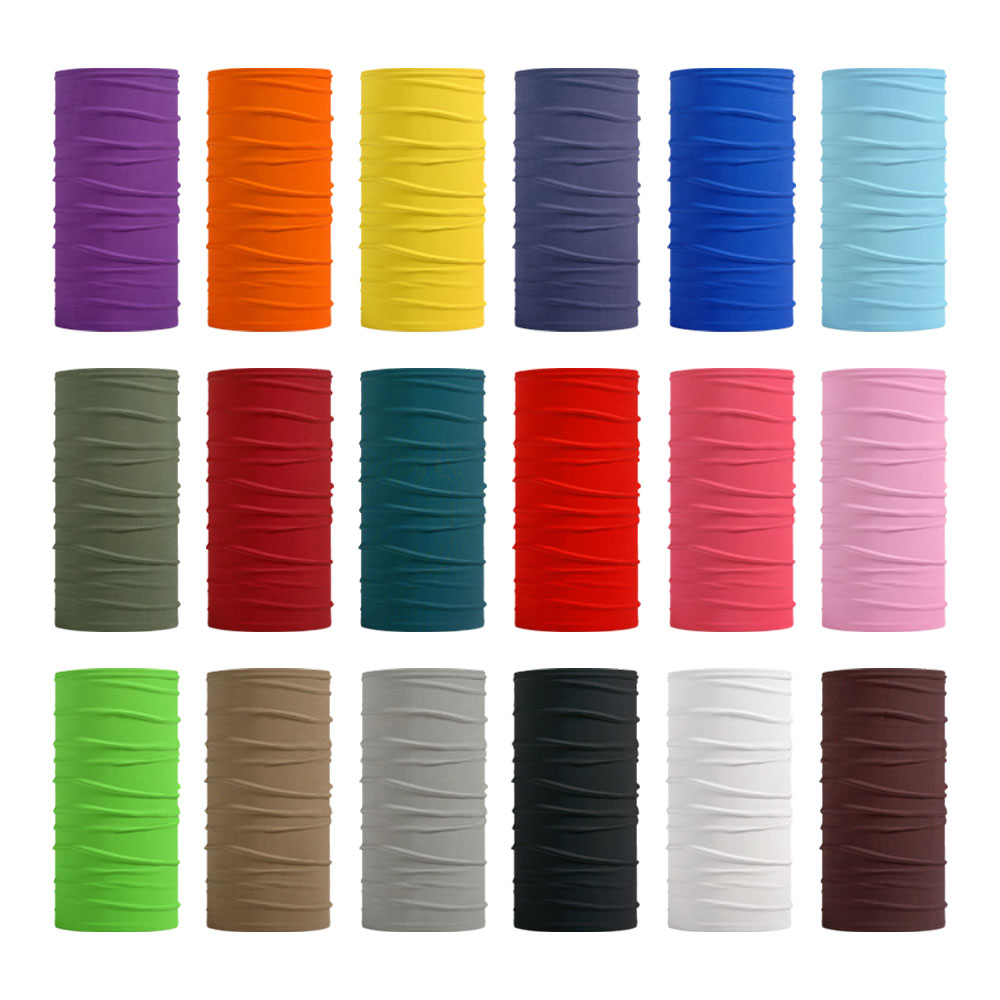 Outdoor Camping Essential Gear - Seamless Solid Color Bandanas Men Women