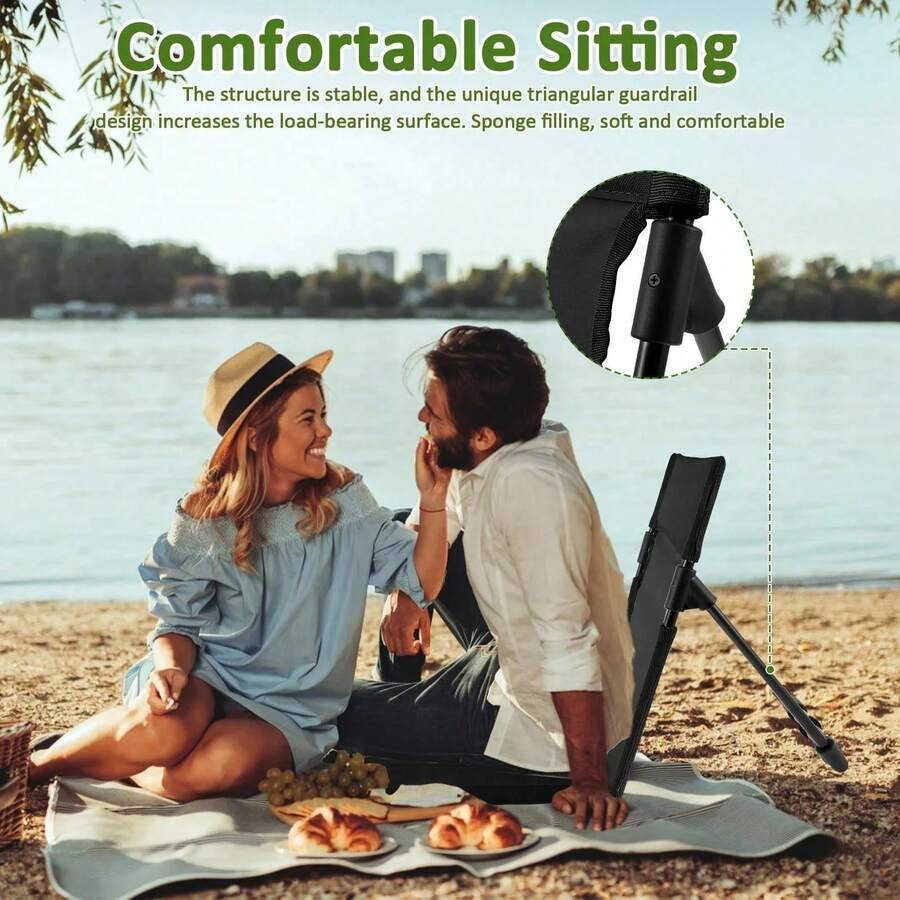 Portable Folding Camping Chair - Outdoor Camping Loveseat ulasan dan harga
