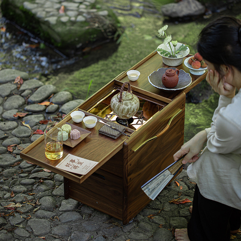 Walnut fireplace tea making ca - Outdoor Camping Fireplace ulasan dan harga