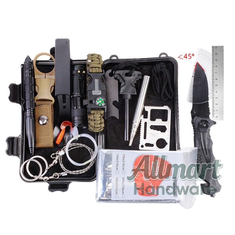 Multi functional portable EDC  - Outdoor Camping Box ulasan dan harga