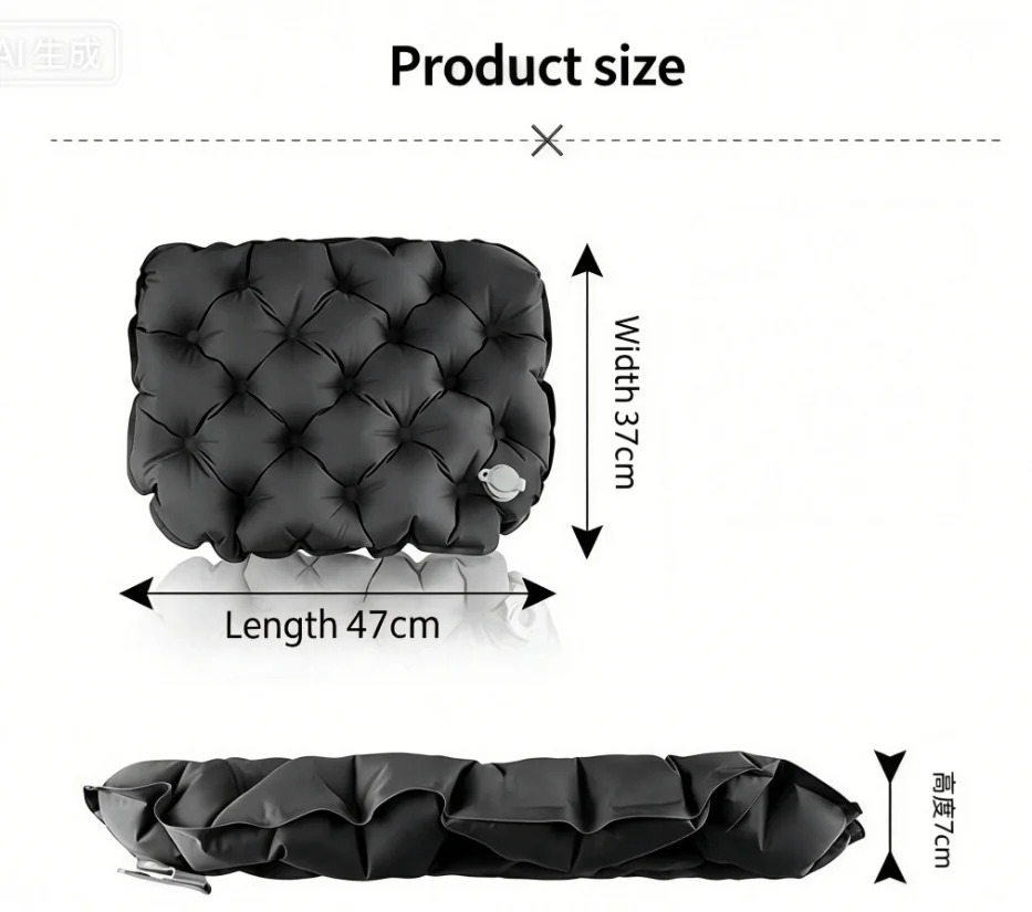 Portable Inflatable Seat Cushi - Outdoor Camping Mat Waterproof ulasan dan harga