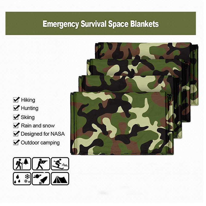 1pcs Emergency Thermal Blanket - Outdoor Camping Mat Waterproof ulasan dan harga