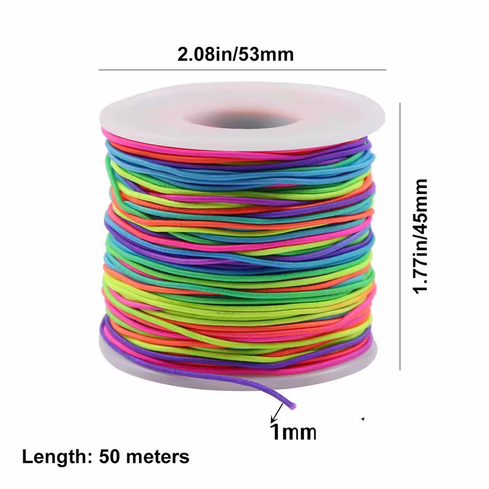 Rainbow Elastic Beading Cord,  - Paracord Bracelet ulasan dan harga