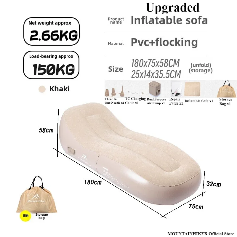 MOUNTAINHIKER 180x75x58CM Upgr - Outdoor Camping Mattress ulasan dan harga