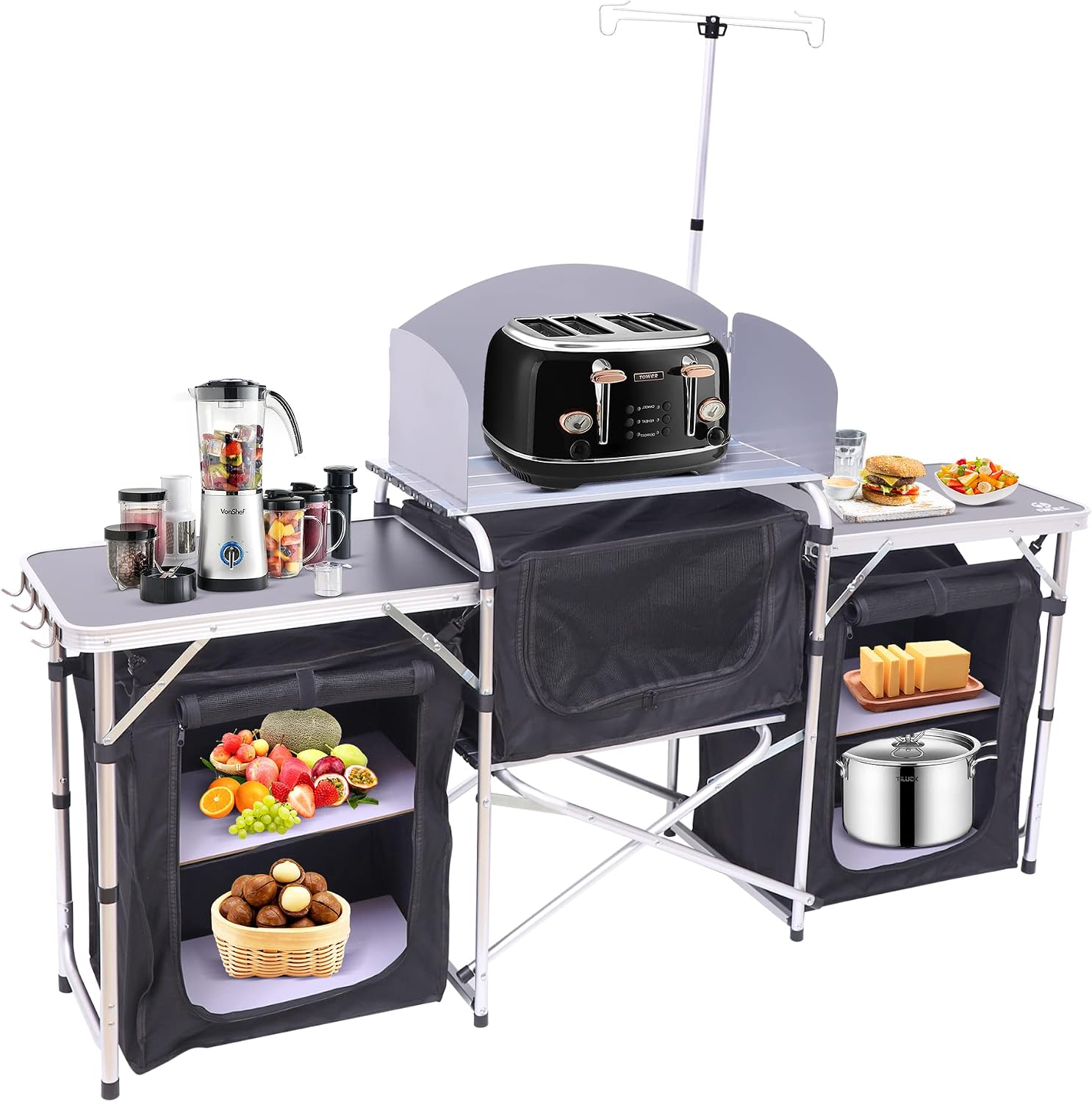 Folding Camping Kitchen Table  - Outdoor Camping Kitchen Setup ulasan dan harga