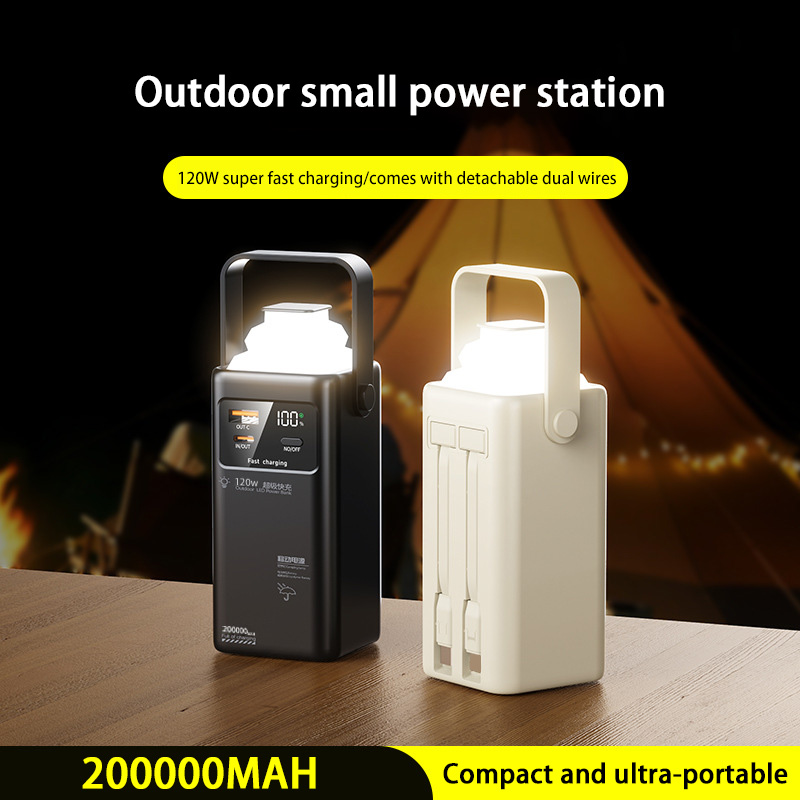 120W Power Bank 200000mAh Larg - Outdoor Camping Adventure Lamp ulasan dan harga