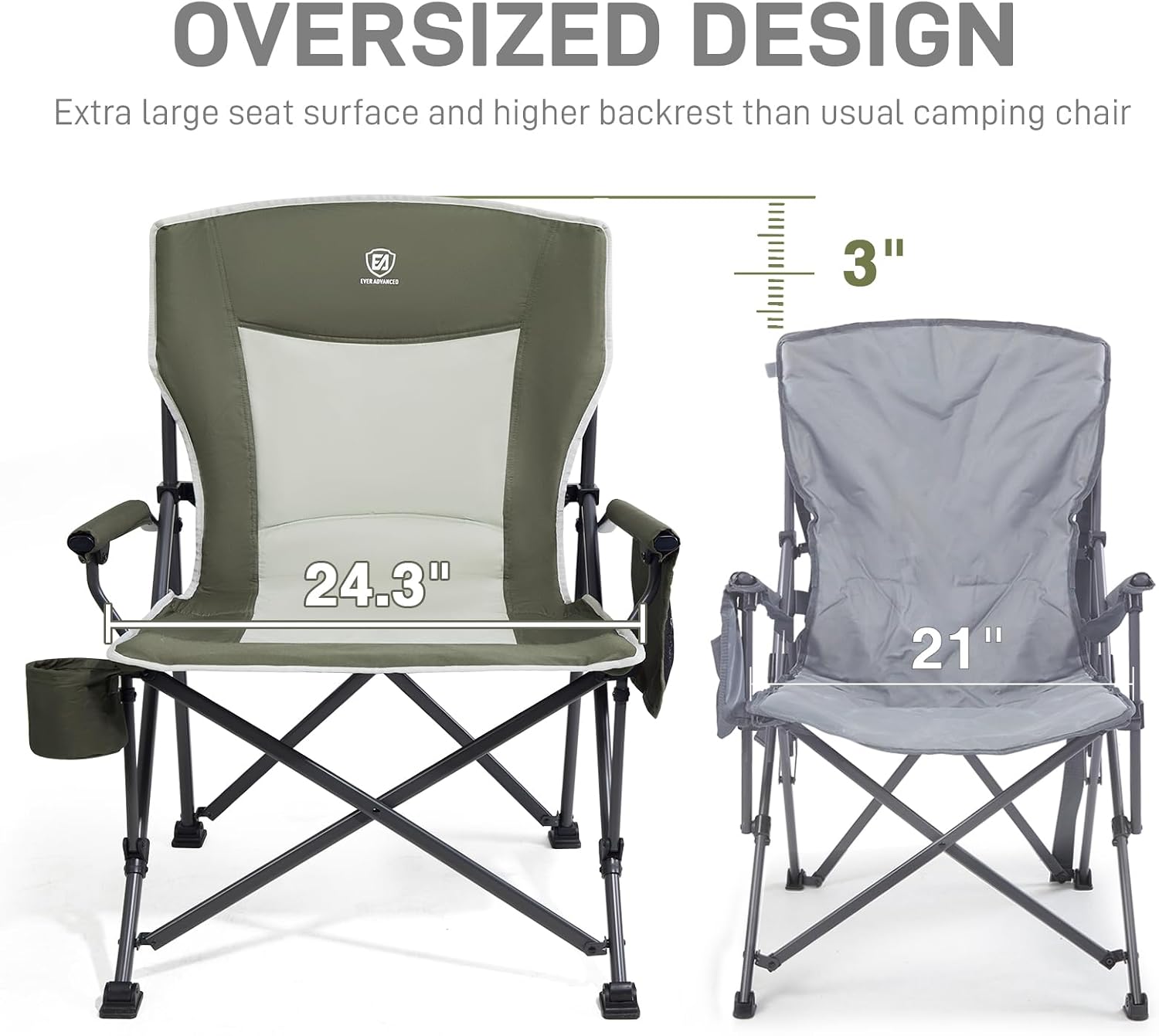 Heavy Duty Folding Camping Cha - Camping Quad ulasan dan harga