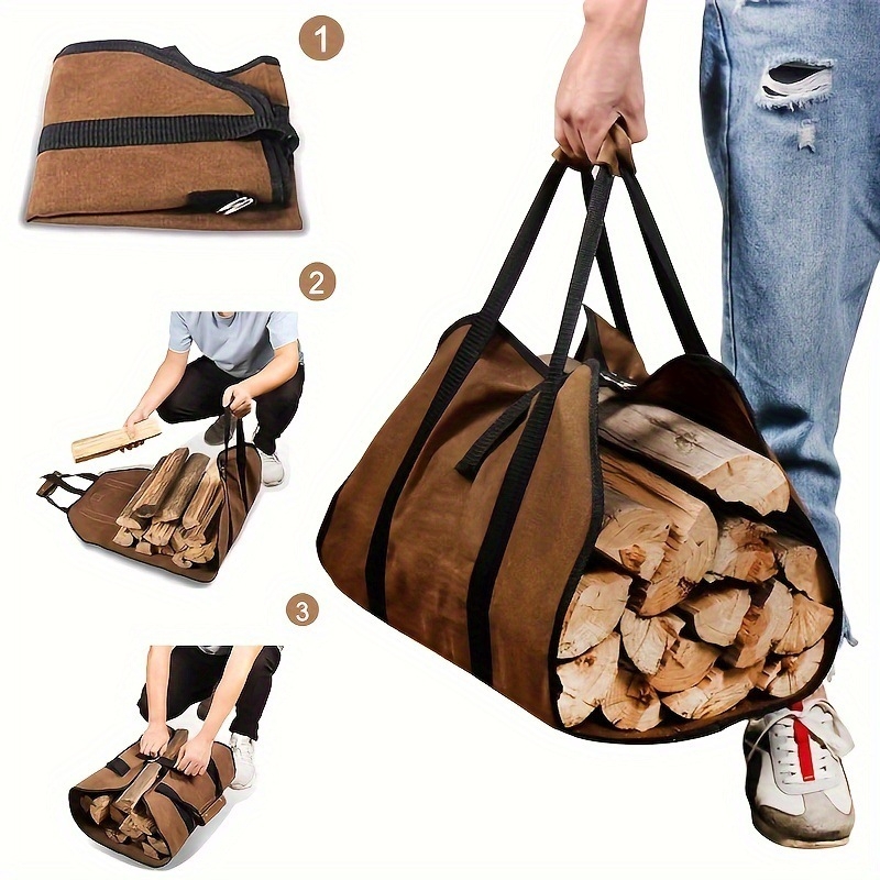 Fireplace Firewood Log Carrier - Outdoor Camping Fireplace ulasan dan harga