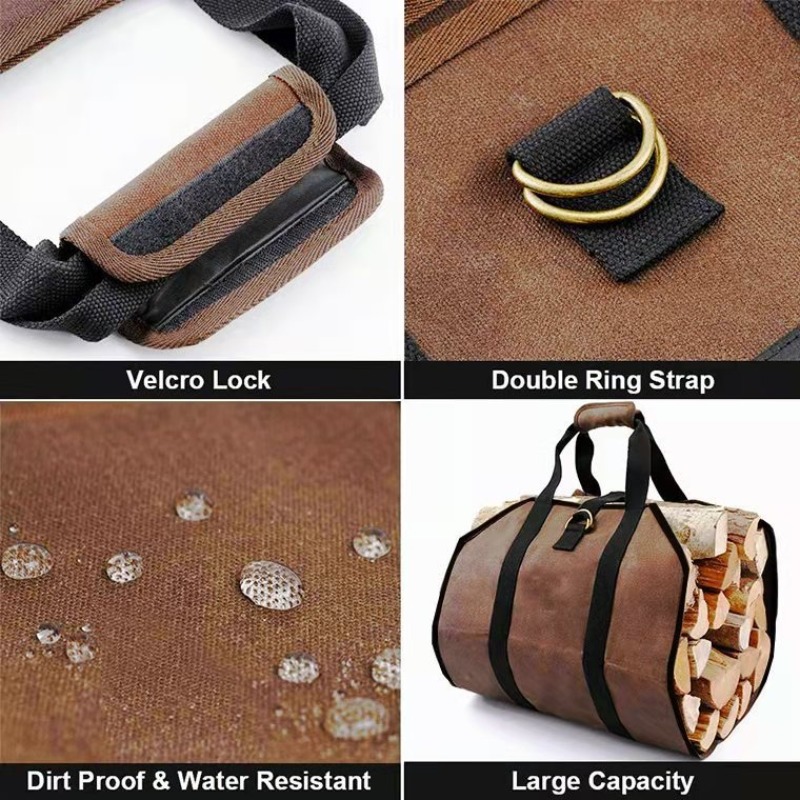 Fireplace Firewood Log Carrier - Outdoor Camping Fireplace ulasan dan harga