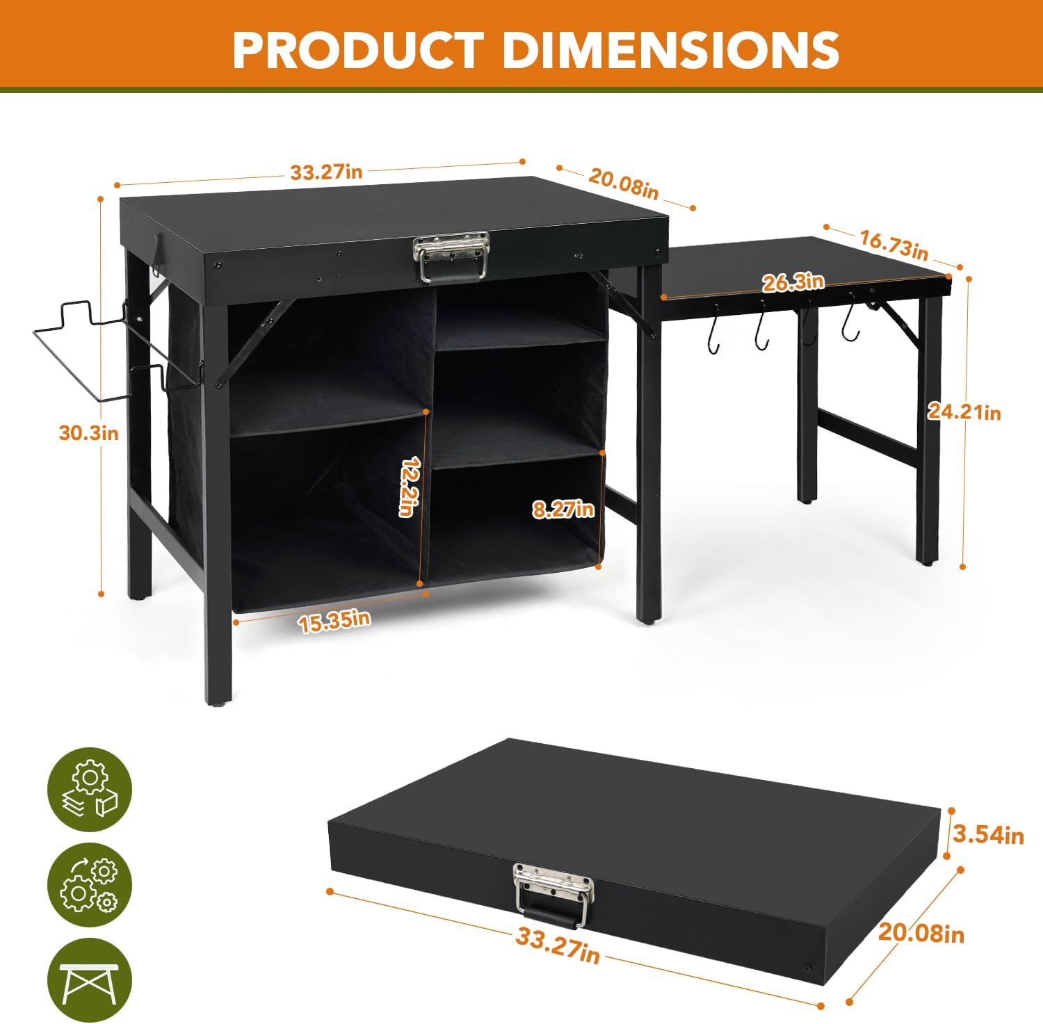 Portable Foldable Griddle Stan - Outdoor Camping Kitchen Setup ulasan dan harga