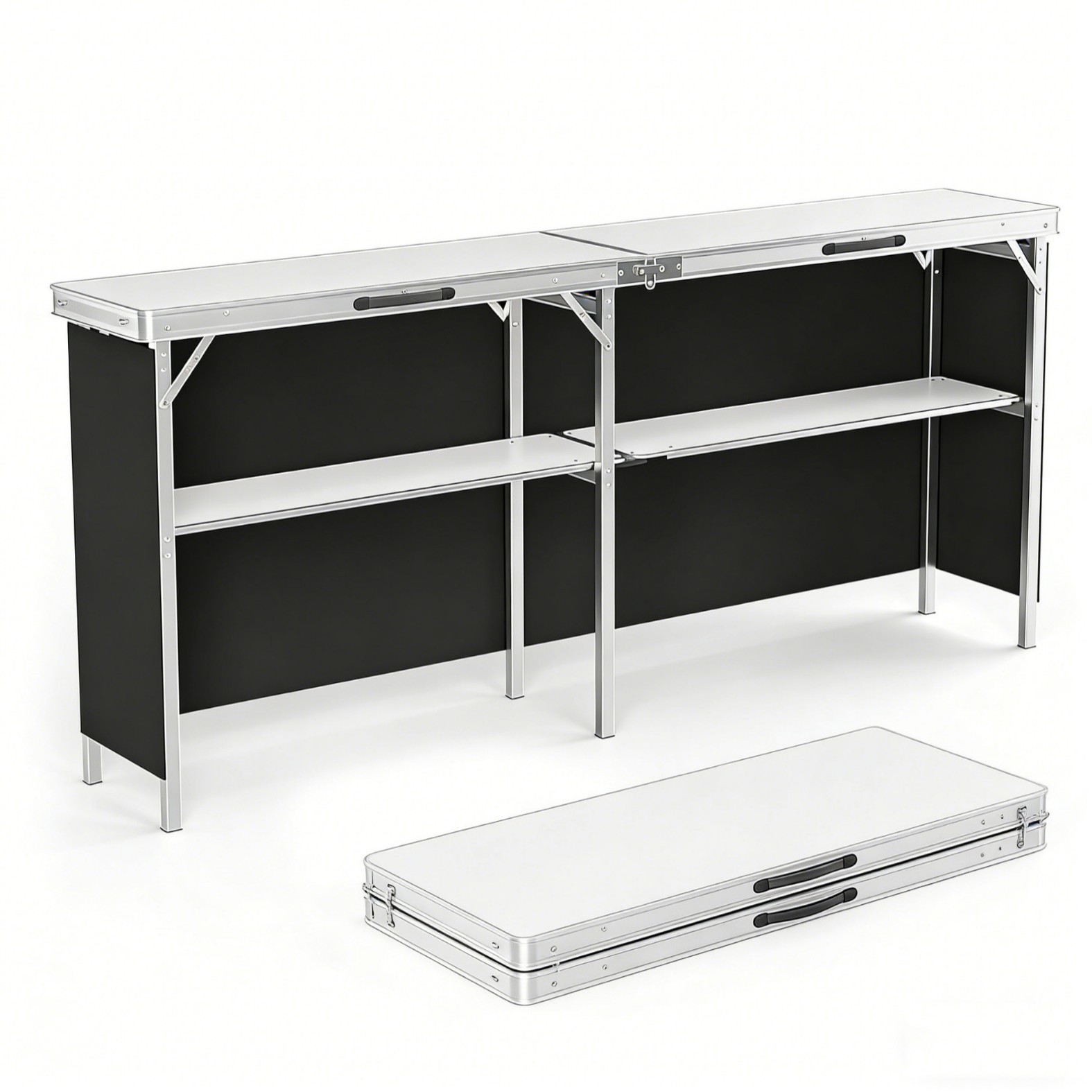 Aluminum Alloy Outdoor Folding - Outdoor Camping Table With Storage ulasan dan harga
