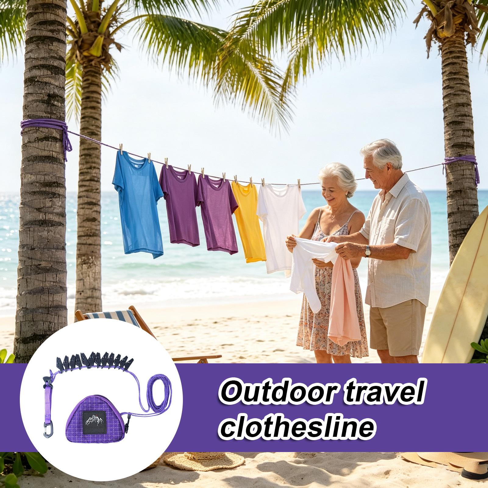 Clothes Line Outdoors Heavy-Du - Camping Outdoor Clothing ulasan dan harga