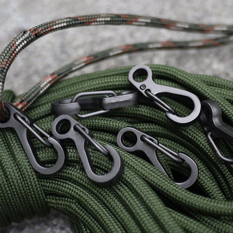 10Pcs/lot Mini Carabiner Parac - Outdoor Camping Essential Gear ulasan dan harga