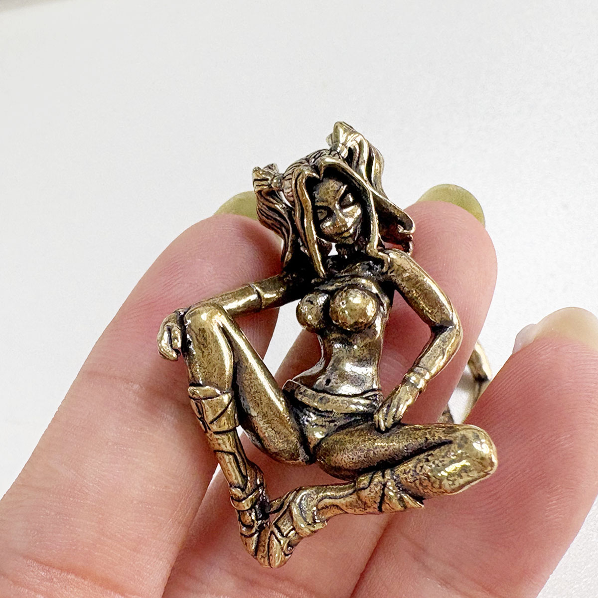 Beauty Girl Brass Knife Beads  - Paracord Bracelet ulasan dan harga