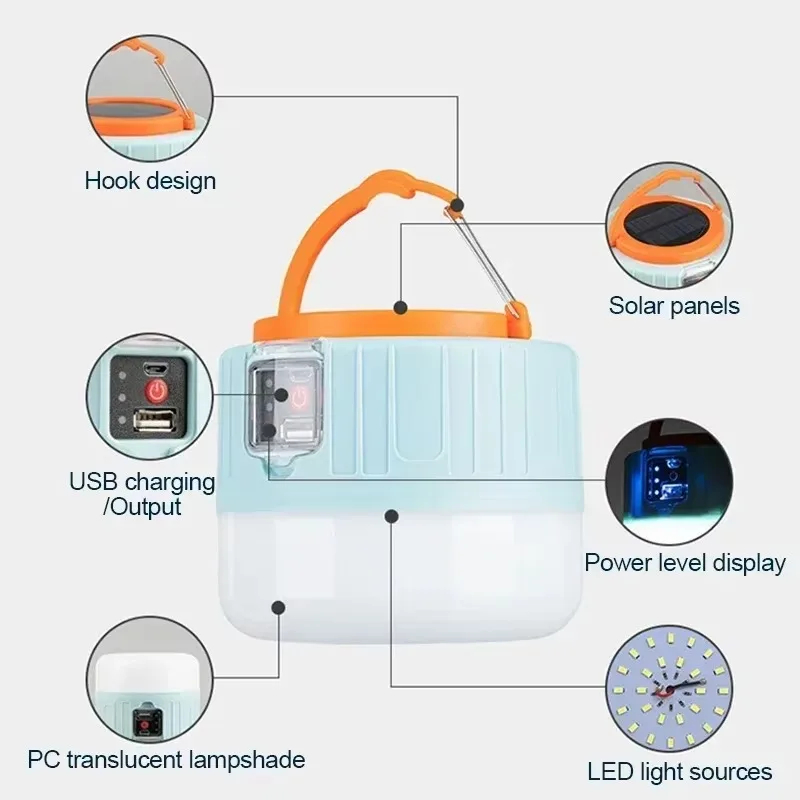 Solar Camping Lantern Recharge - Outdoor Camping Bbq ulasan dan harga