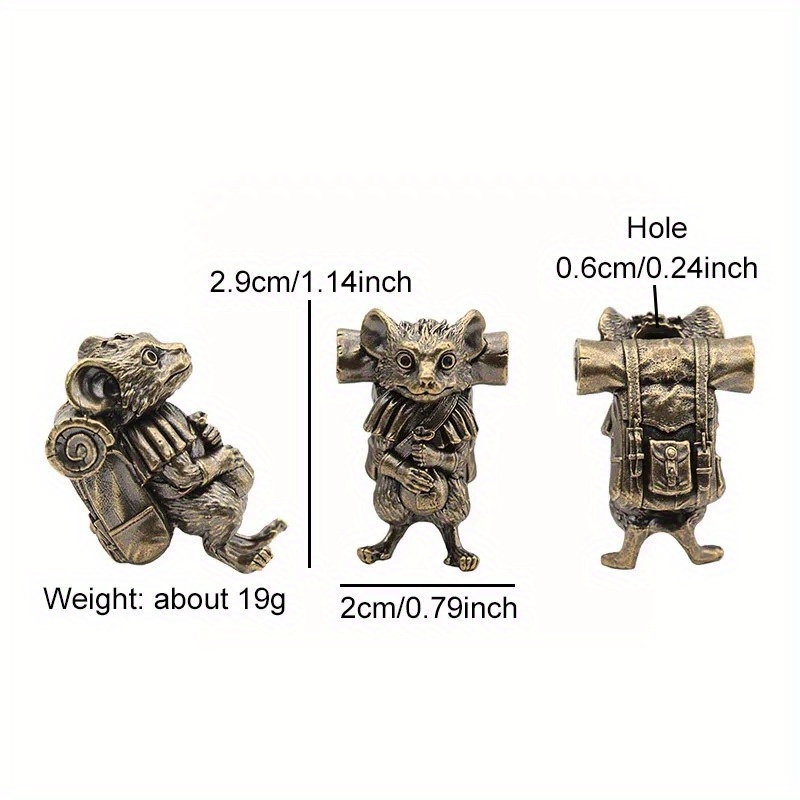 Rat Traveler Brass Knife Beads - Paracord Bracelet ulasan dan harga