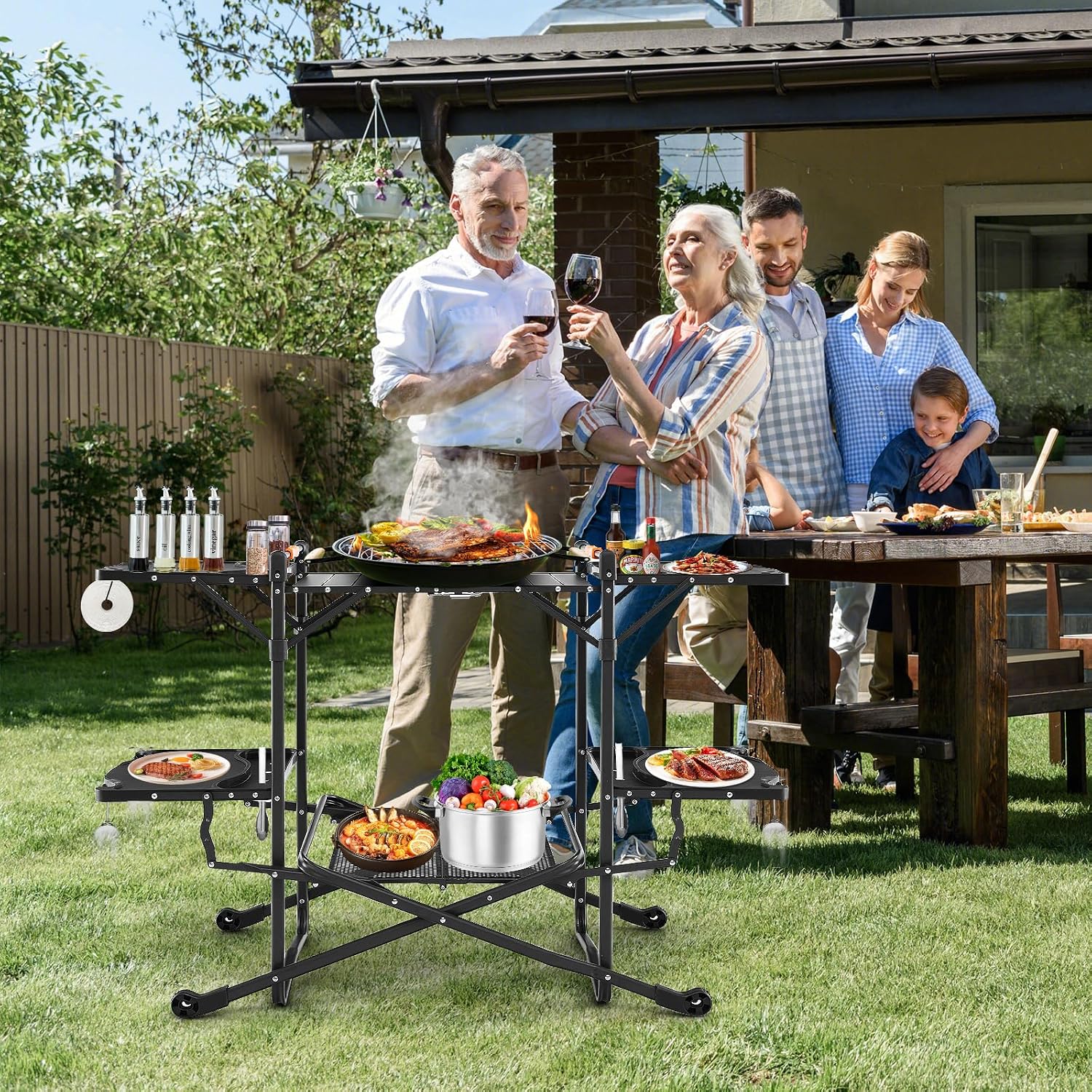 Portable Outdoor Folding Cooki - Outdoor Camping Kitchen Setup ulasan dan harga