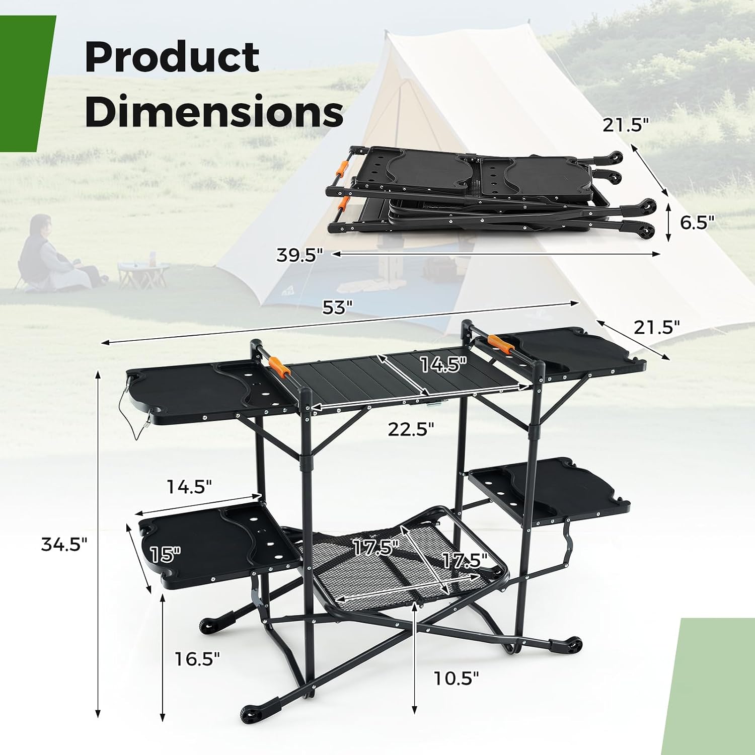 Portable Outdoor Folding Cooki - Outdoor Camping Kitchen Setup ulasan dan harga