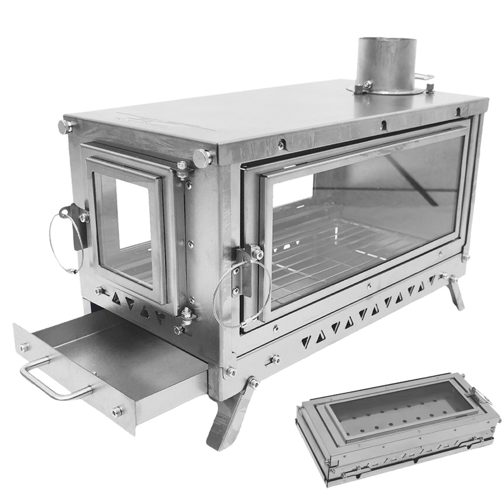 DANCHEL T3 Titanium Tent Stove - Outdoor Camping Fireplace ulasan dan harga