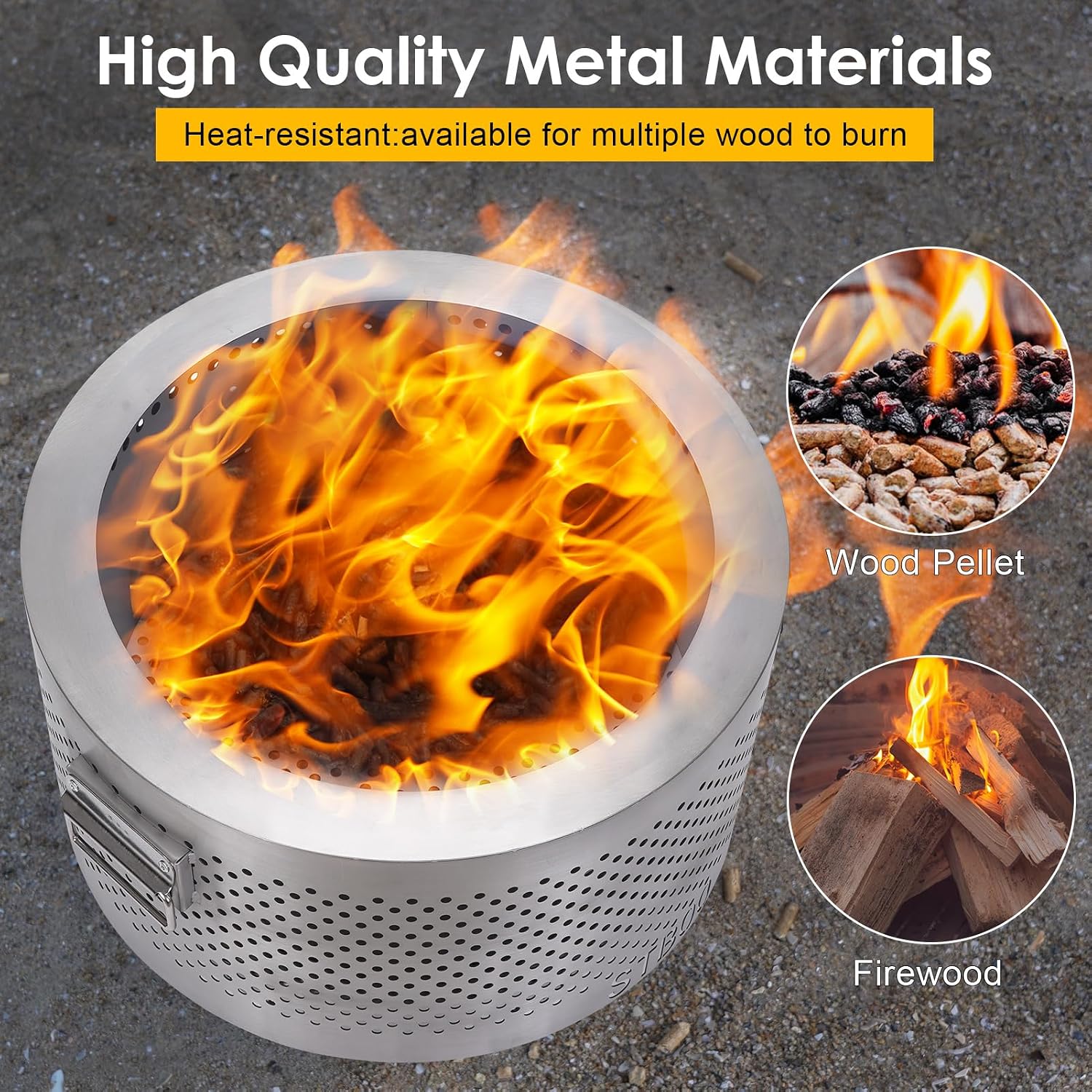 20Inch Large Firepit - Fire Pi - Outdoor Camping Fireplace ulasan dan harga