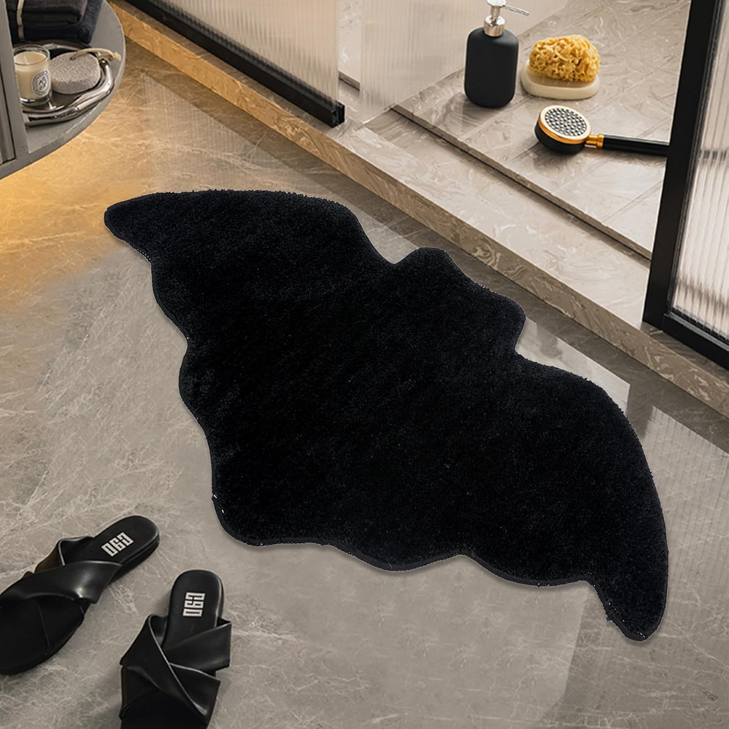 Black Halloween Bat Rug Non Sl - Outdoor Camping Kitchen Setup ulasan dan harga