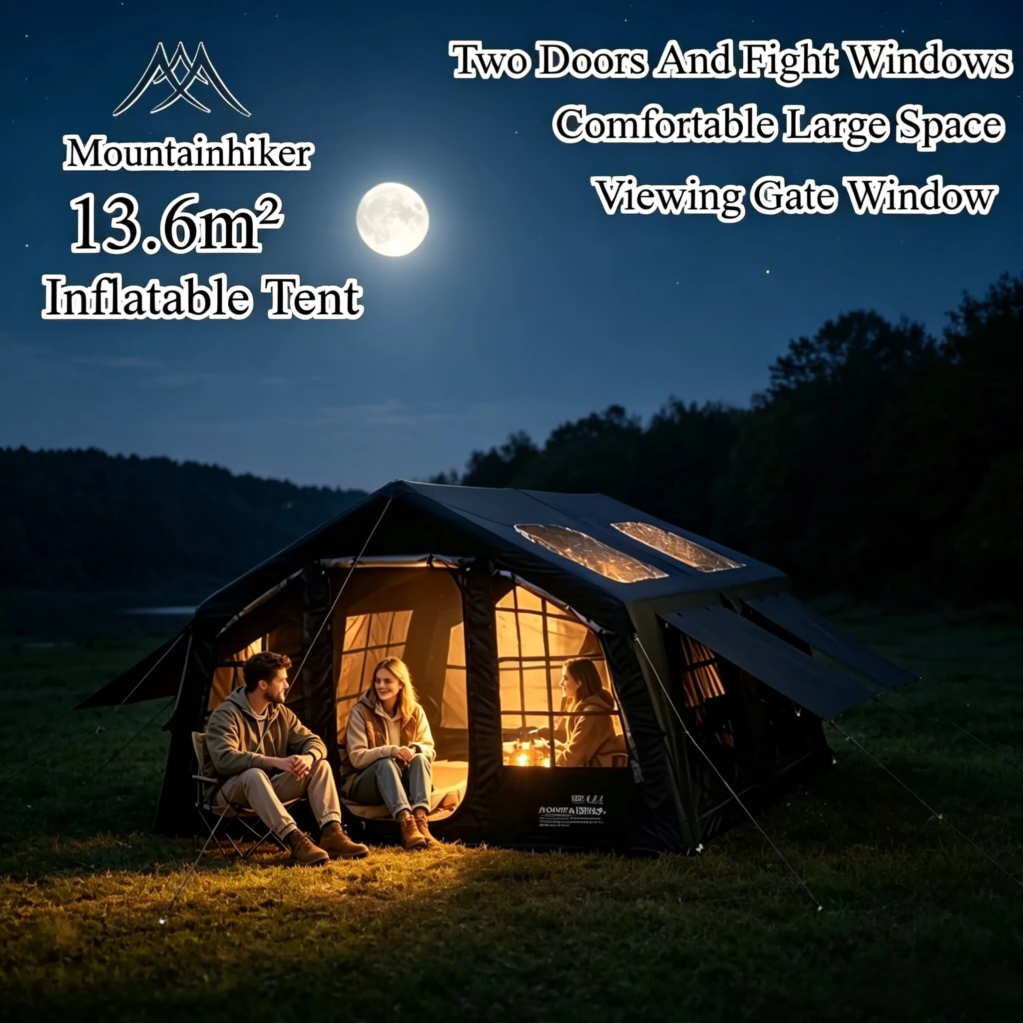 Mountainhiker Inflatable Campi - Outdoor Camping Inflatable Tent ulasan dan harga