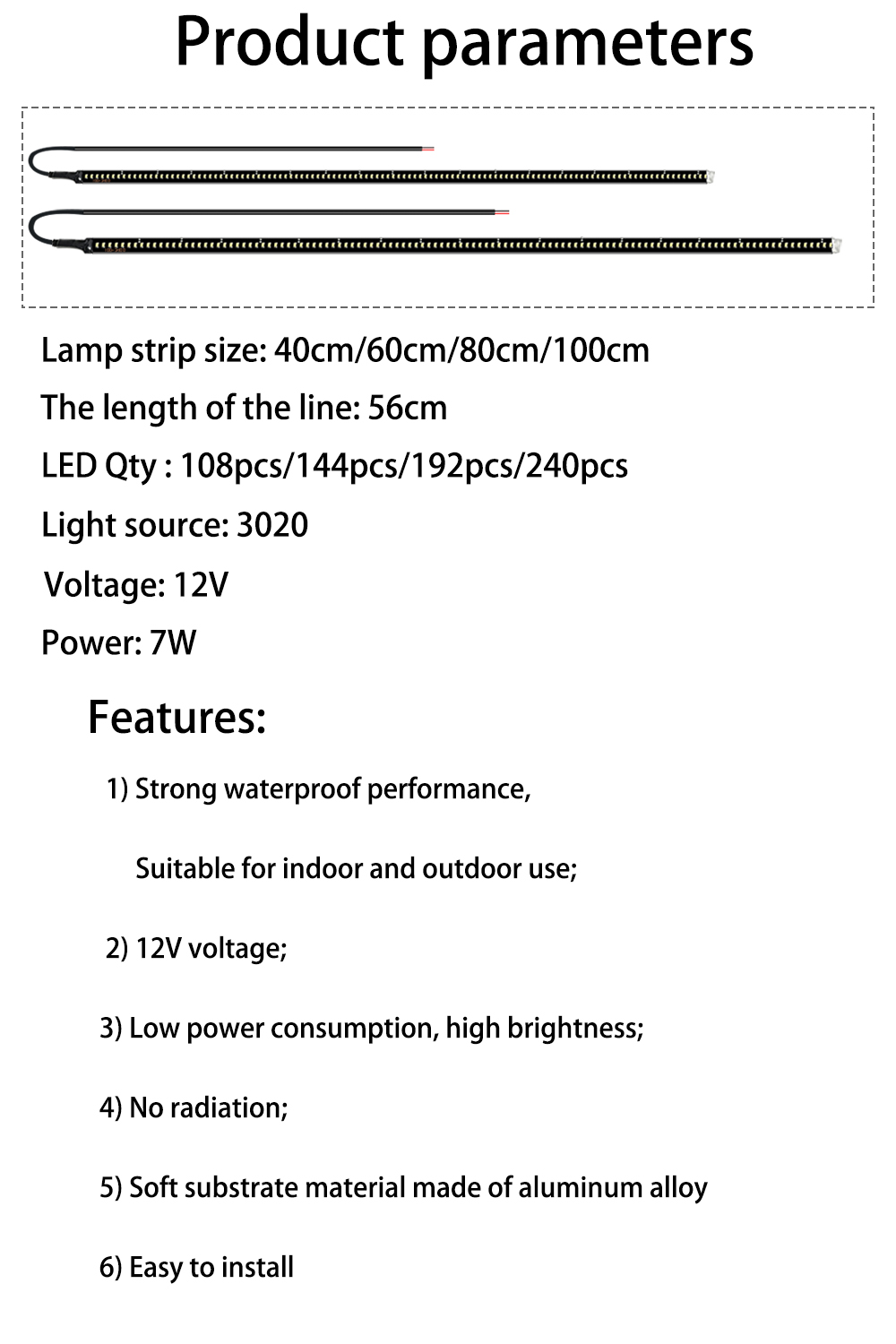 2pcs Car Side LED Light,17.8'' - Outdoor Camping Adventure Lamp ulasan dan harga