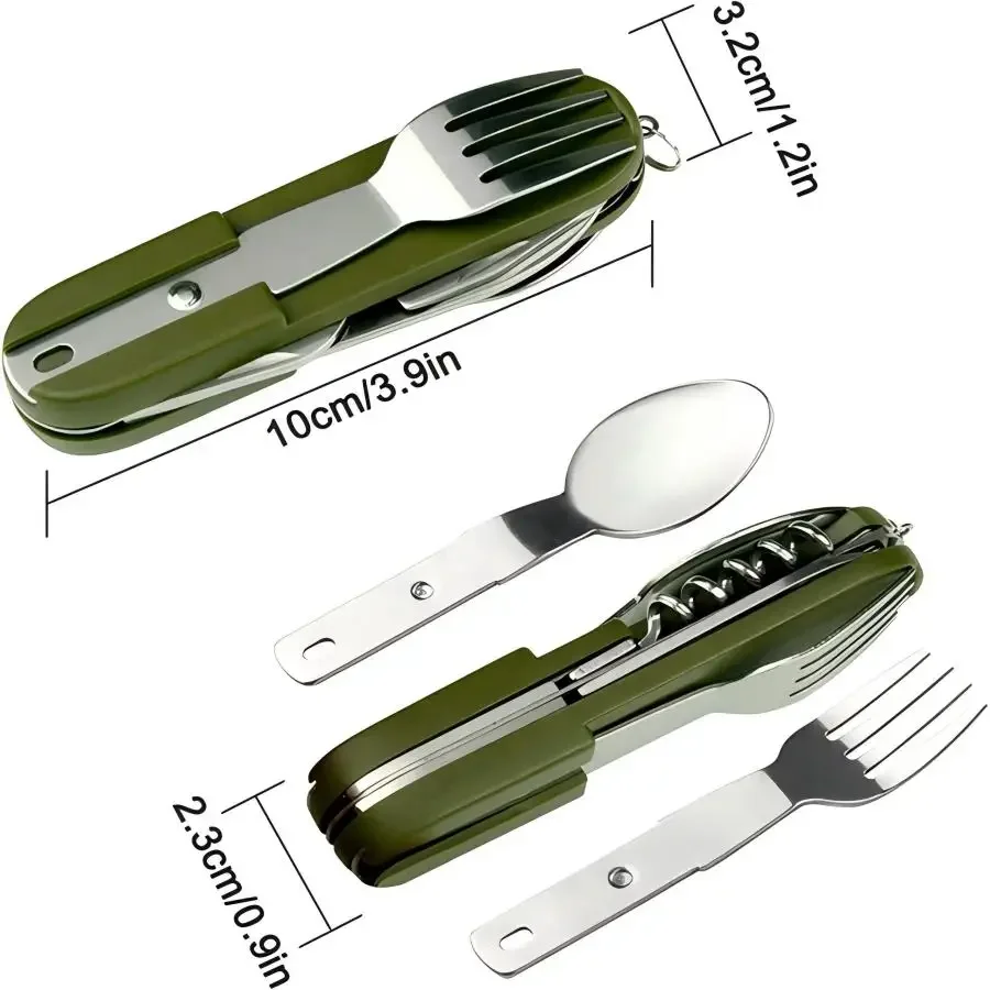 Camping Gear 5-in-1 Stainless  - Outdoor Camping Essential Gear ulasan dan harga