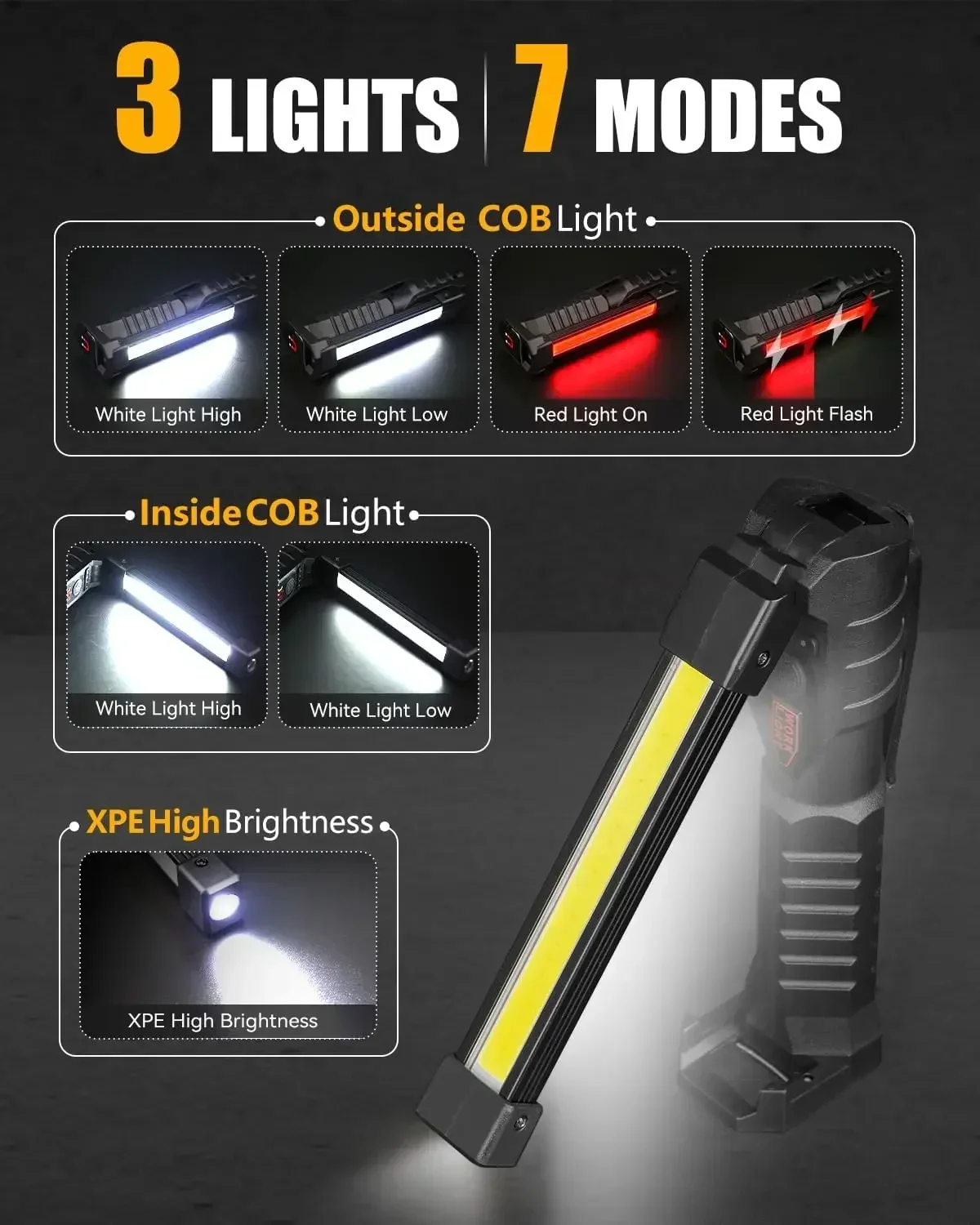 Powerful Fold Flashlight Type- - Outdoor Camping Adventure Lamp ulasan dan harga