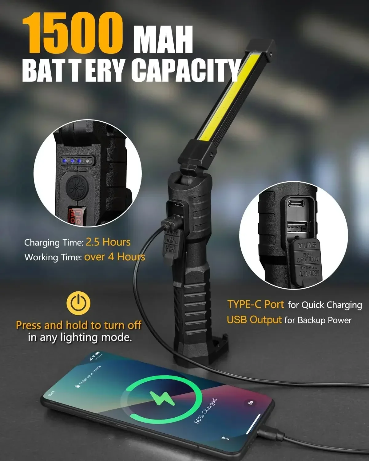 Powerful Fold Flashlight Type- - Outdoor Camping Adventure Lamp ulasan dan harga