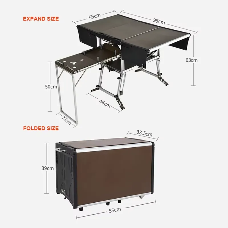 Convenient Camping Kitchen Box - Outdoor Camping Kitchen Setup ulasan dan harga