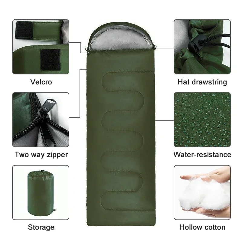 1 Pcs 4 Seasons Ultralight Wat - Ultralight Sleeping Bag ulasan dan harga