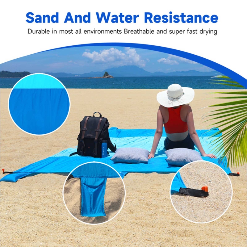 Sand Free Sand Beach Blanket P - Outdoor Camping Mat Waterproof ulasan dan harga