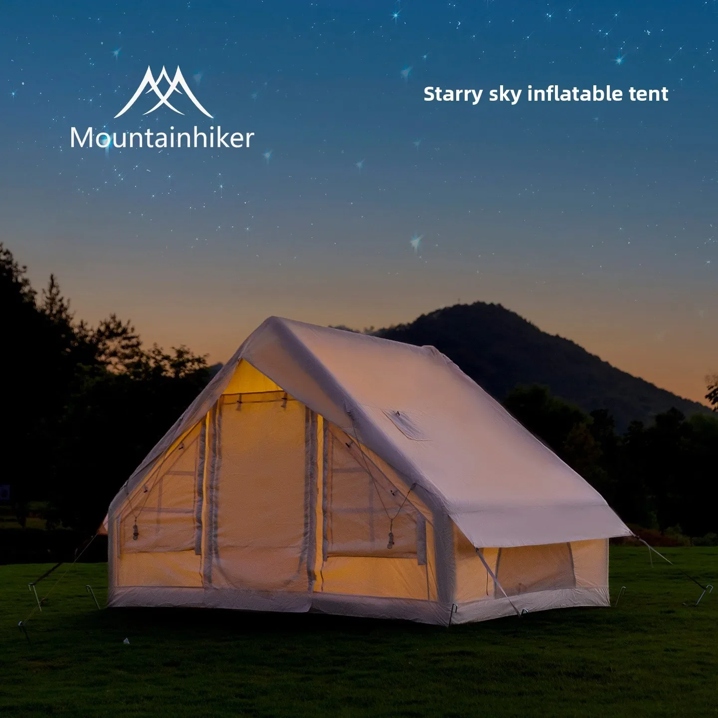 MOUNTAINHIKER Black/Khaki Infl - Outdoor Camping Inflatable Tent ulasan dan harga