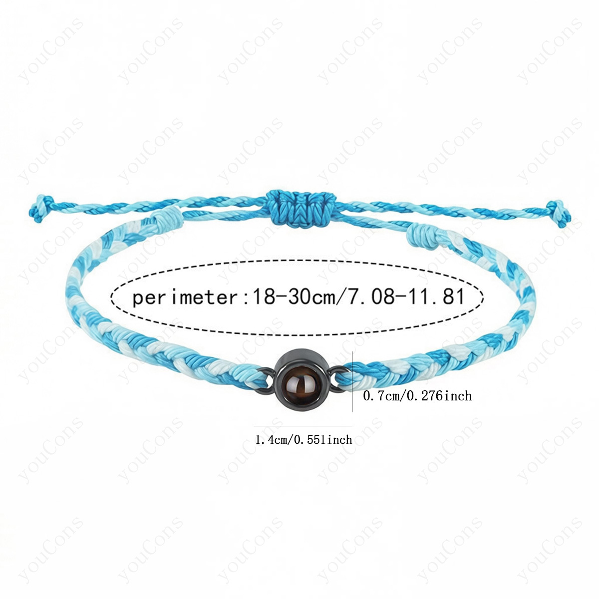 Custom Color Photo Projection  - Paracord Bracelet ulasan dan harga