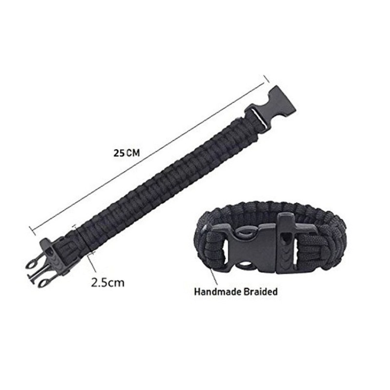 Whistle Paracord Bracelet, Sev - Paracord Bracelet ulasan dan harga