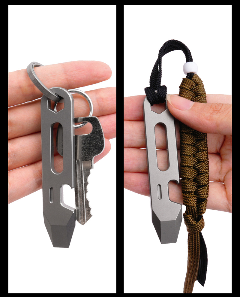 8CM  CNC TC4 Titanium Alloy Cr - Outdoor Camping Essential Gear ulasan dan harga