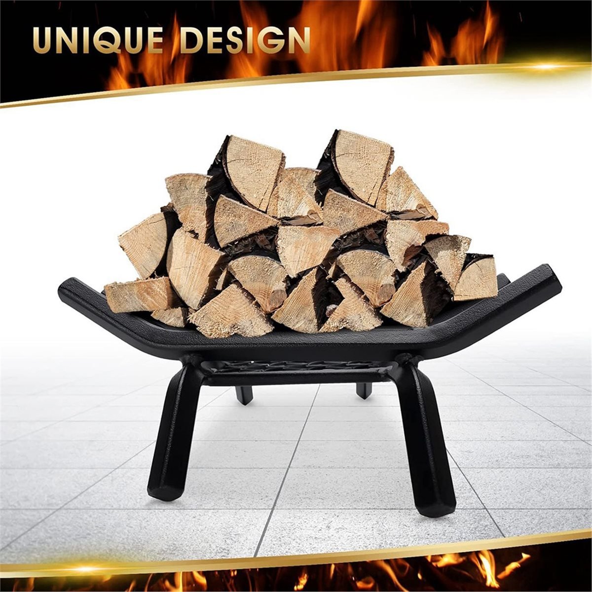 NEW Fireplace Log Grate - Fire - Outdoor Camping Fireplace ulasan dan harga