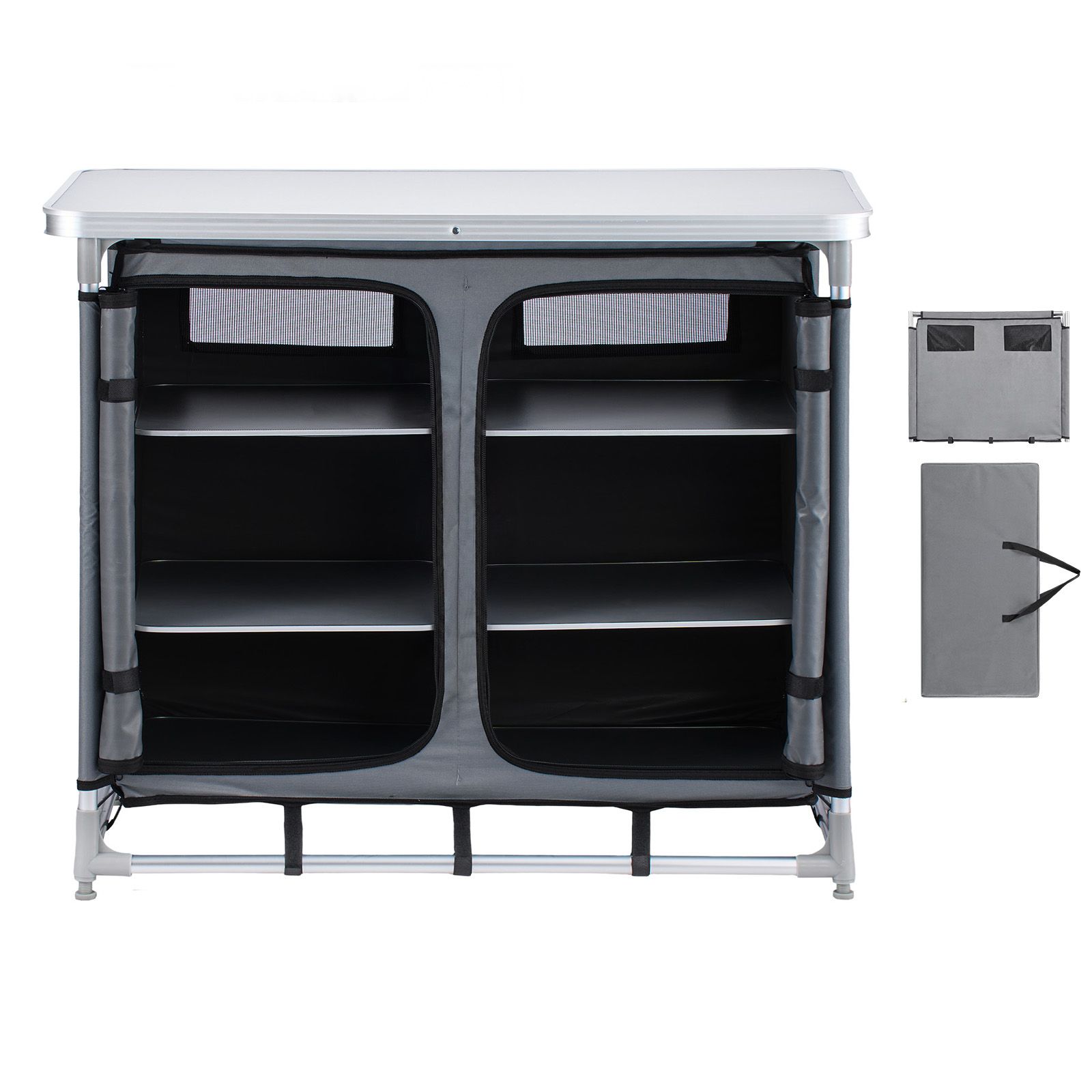 Camping Storage Cabinet, Outdo - Outdoor Camping Kitchen Setup ulasan dan harga