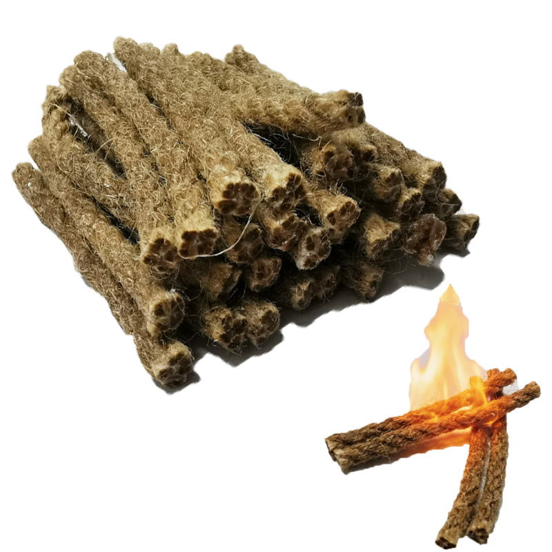 Outdoor Mini Wax Hemp Rope Por - Outdoor Camping Fireplace ulasan dan harga