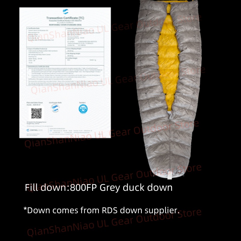 Ice Flame JI NXT 800FP Mummy B - Ultralight Sleeping Bag ulasan dan harga