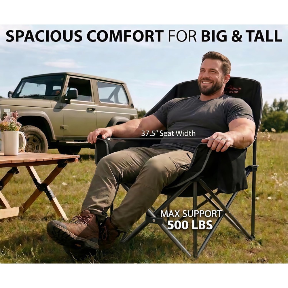 Oversized Padded Camping Chair - Camping Quad ulasan dan harga