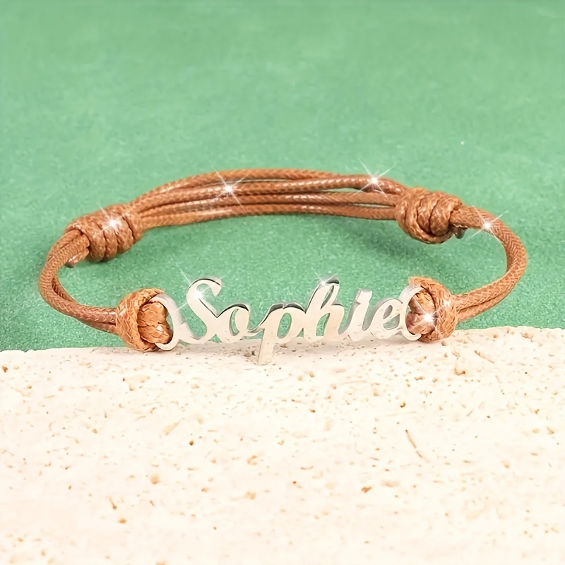Personalized Customized Name B - Paracord Bracelet ulasan dan harga